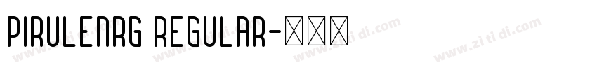 PIRULENRG REGULAR字体转换